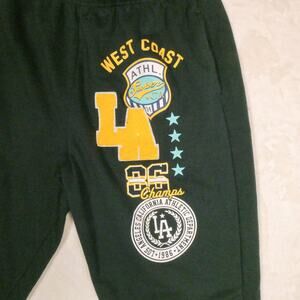 Local Scene Green Los Angeles Athletic Sweatpants Size L Varsity LA West Coast